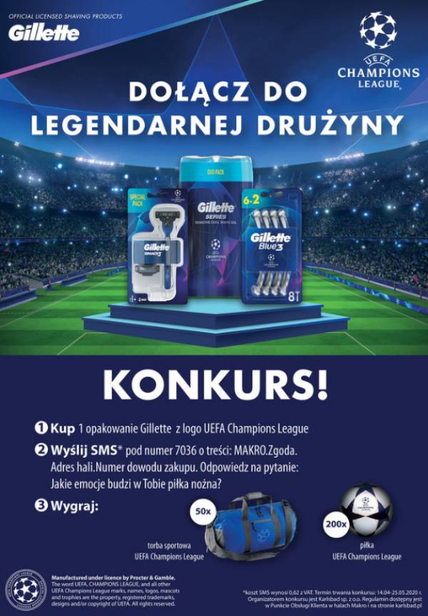 Wygraj torbę sportową UEFA Champions League