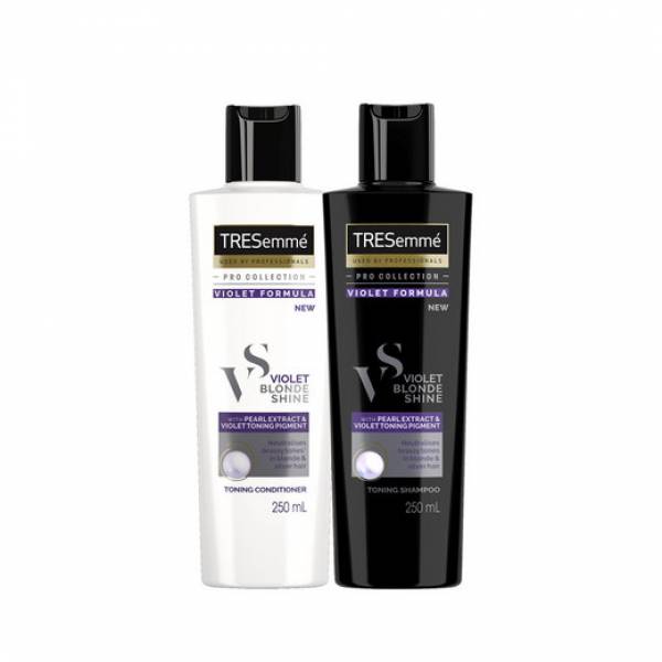 Wygraj kosmetyki do włosów marki TRESemmé z serii Violet Blonde Shine