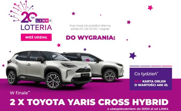 Wygraj samochód Toyotę Cross Yaris Hybrid